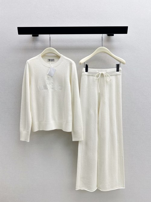 Brunello Cucinelli Exclusive Wool Set, Lazy Style with Embroidery