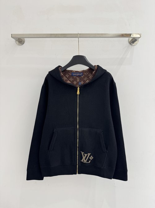 Louis Vuitton Double - sided Wearable Hooded Clothing with Gold Zipper