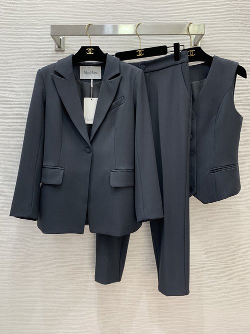 Max Mara Fashionable OL Three-piece Slimming Suit