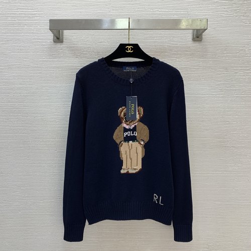 Polo Ralph Lauren Polo Style Knit Top with Bear Logo