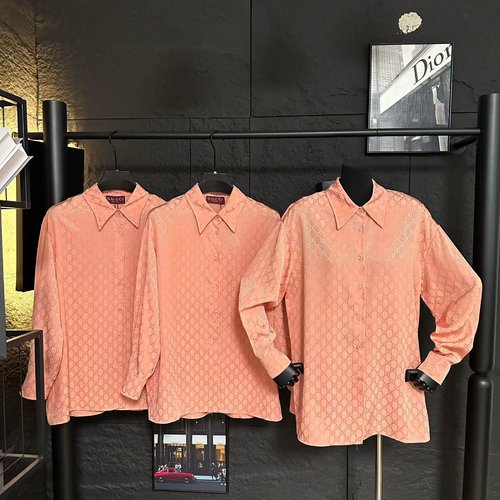 Gucci Graceful Collared Shirt in Multi - colored Custom Jacquard Fabric