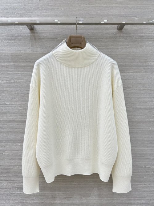 Brunello Cucinelli Exclusive First Release Premium Cashmere Chain Design Top