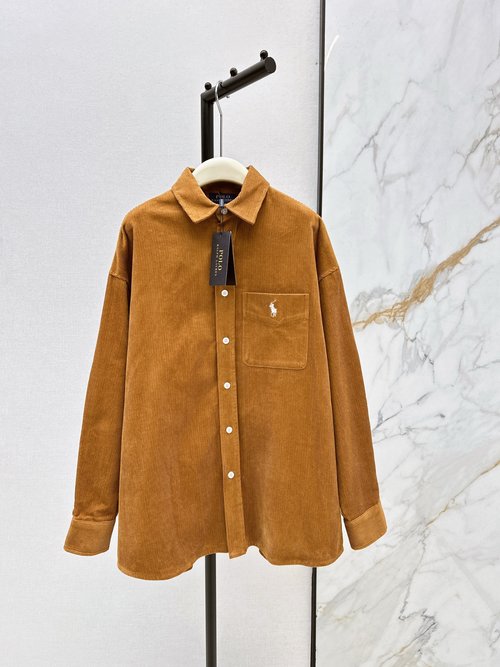 Polo Ralph Lauren Polo Logo Embroidery Corduroy Shirt for a Distinctive Look