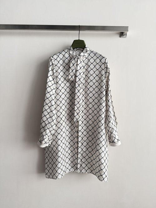 Gucci Geometric Pattern Printed Silk Dress, Comfortable & Stylish