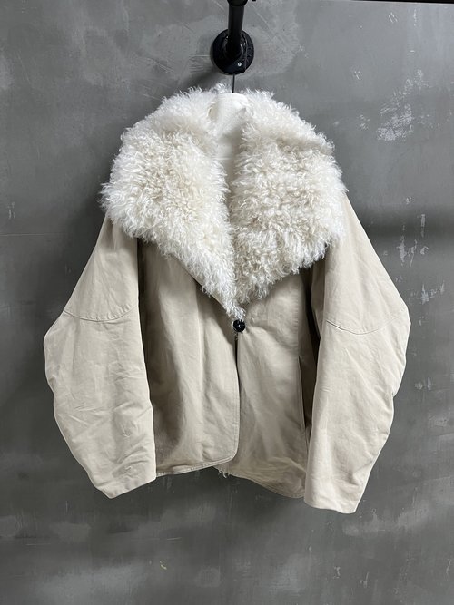 Yves Saint Laurent Versatile Goose Down Winter Wear with Sheepskin Material