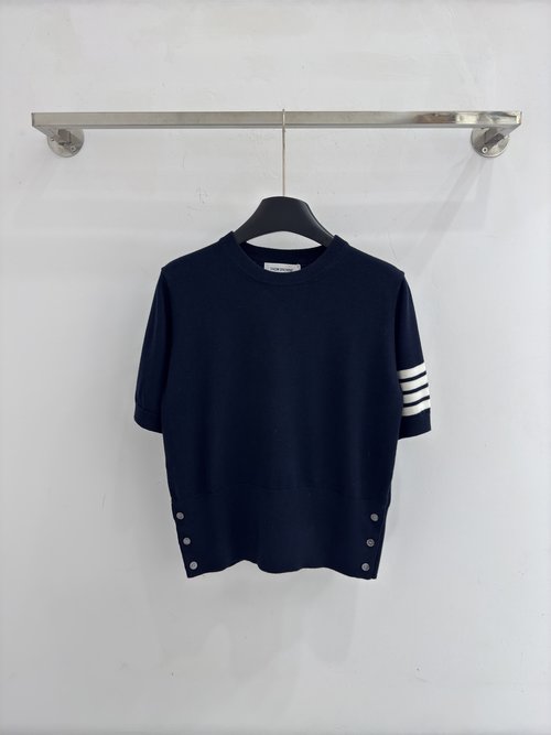 Thom Browne Limited Edition Pony Striped Knitted Top, Classic Charm
