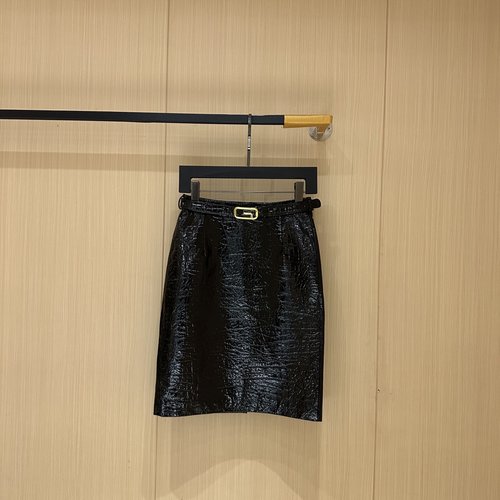 Gucci Leather Skirt with Custom South African Leather