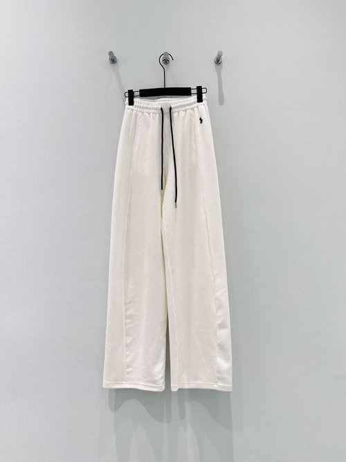 Yves Saint Laurent Unique Drawstring Casual Pants in Premium Chenille