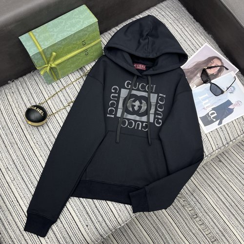 Gucci Monogram Print Hoodie for Sophisticated Style