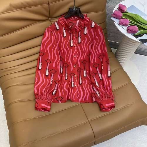 Valentino Graceful Silk Shirt with Eye-Catching Patterns