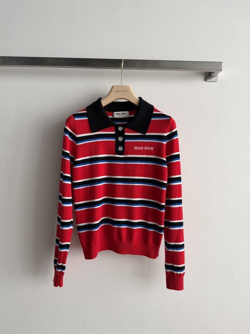 Loro Piana Comfortable Striped Knitted Polo Shirt with Classic Design