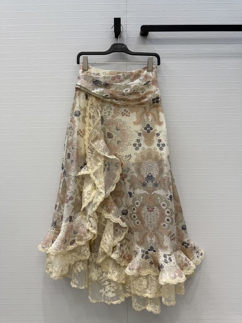 Zimmermann Rebellion Series Lace Floral Skirt, Romantic