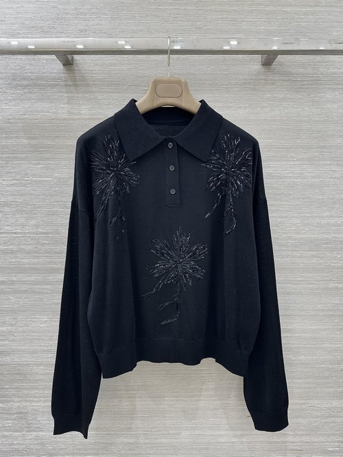 Brunello Cucinelli Exclusive Sequined Knitted Cardigan in Old - Money Style