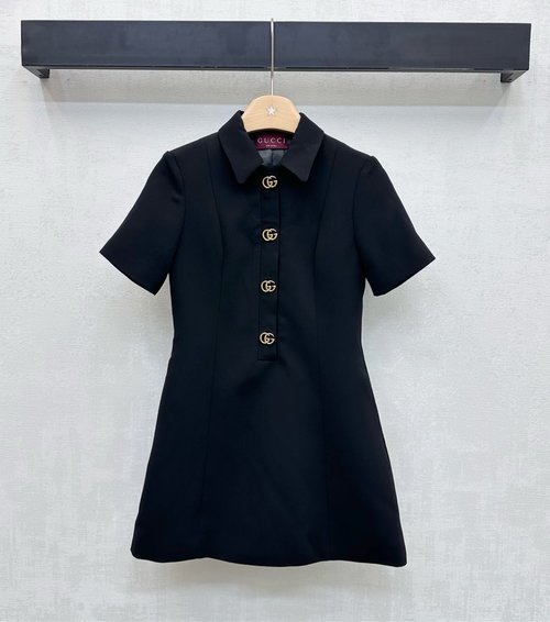 Gucci New Metal Logo A-line Dress for Gatherings