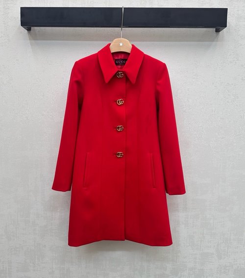 Gucci A-Line Windbreaker with Double G Logo in Imported Material