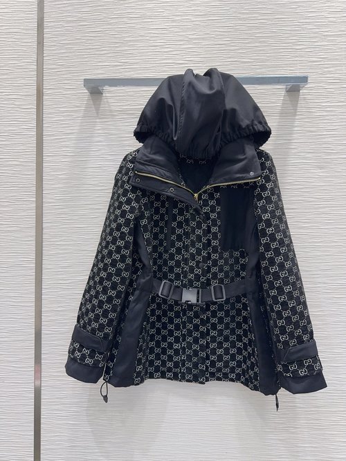 Gucci Elegant Coat with Imported High - Density Jacquard