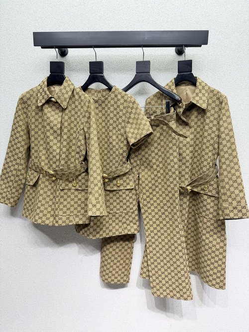 Gucci Khaki Series High-End Airy Suit Jacket