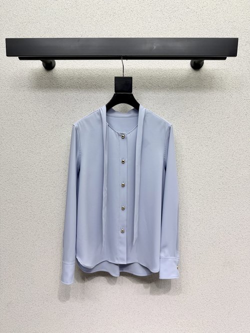 Louis Vuitton Light Blue Premium Fabric Shirt, Stylish & Versatile