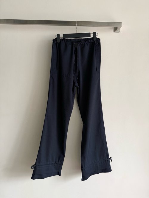 Loro Piana Navy Breathable Stylish Drawstring Pants