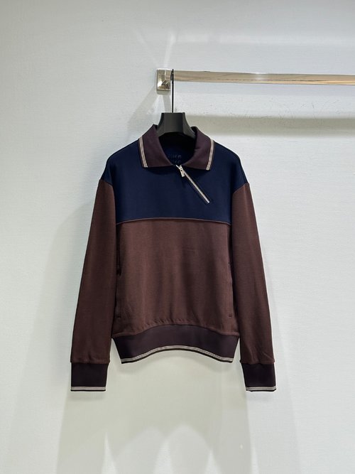 Miu Miu New Zippered Hoodie with Contrast Logo Accent