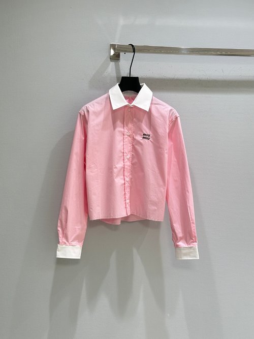 Miu Miu Reinterpreted Classic Shirt with Detachable Components