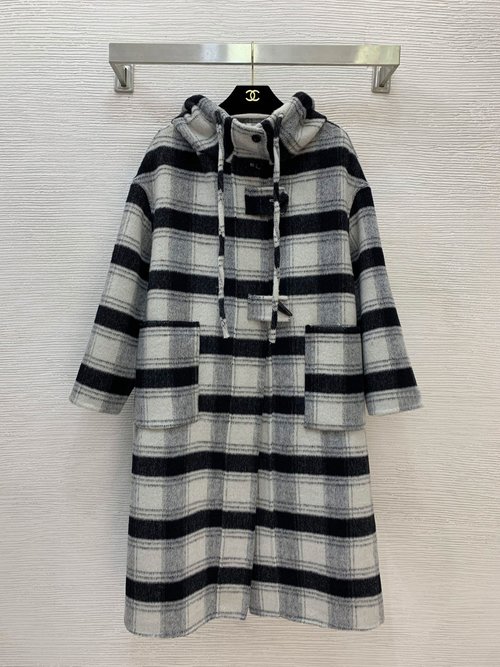 Dior Double-faced Woolen Trench Coat with Cowboy Buttons