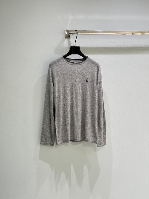 Yves Saint Laurent Classic Round Neck Top Embellished with Pony Embroidery