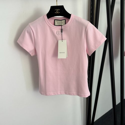 Gucci GG Embroidered Slim-fit Short Sleeve T-shirt in Special Colors