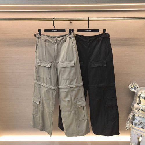 Chanel Detachable Design Oxford Canvas Pants for Various Occasions