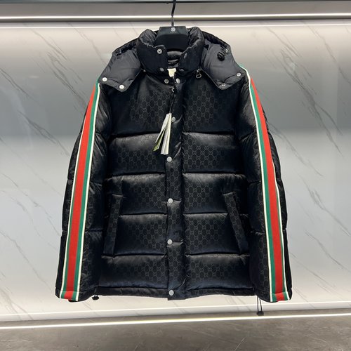 Gucci Removable Hood Down Jacket with Waterproof Fabric