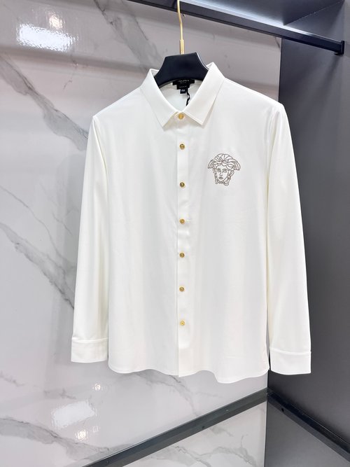 Versace Stylish Long Sleeve Collared Shirt