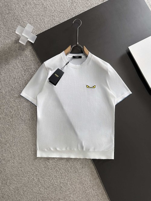 Fendi Luxury Imported Tencel Polo Sweater