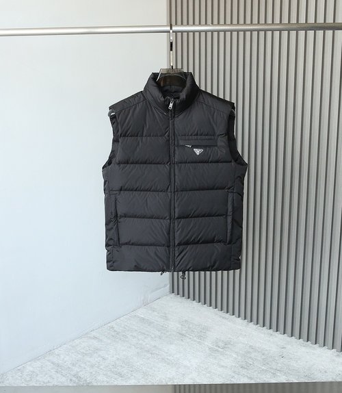 Prada Sustainable Re Nylon Down Vest with Classic Logo