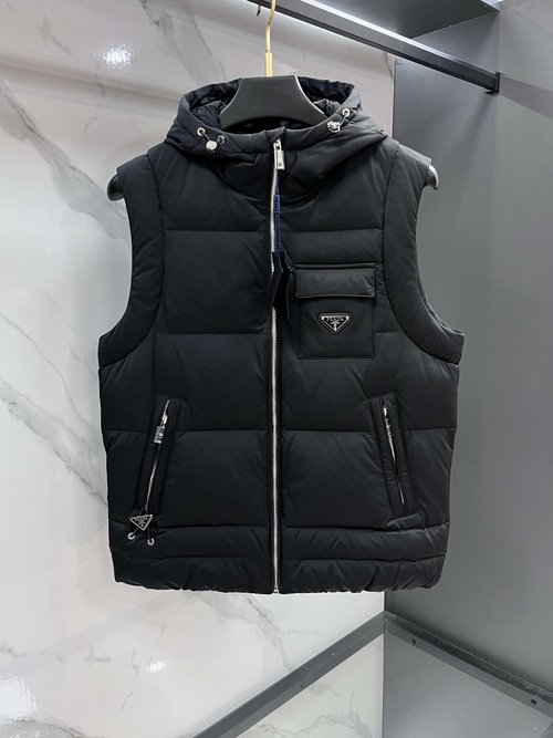 Prada Down Vest with Premium White Duck Down