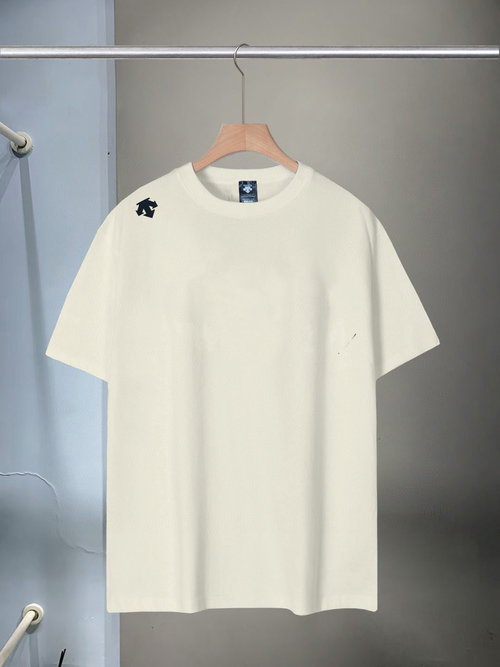 Descente 32-Count Double-Yarn Cotton Short-Sleeve T-Shirt