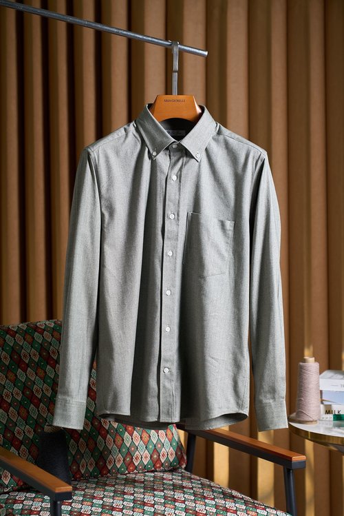 Prada Classic Herringbone Cotton Shirt for Comfort