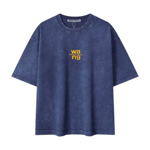 Alexander Wang Cotton Short Sleeve T-Shirt with Bold Print