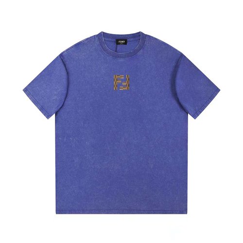 Dior Cotton Round Neck Short Sleeve T-Shirt with Print