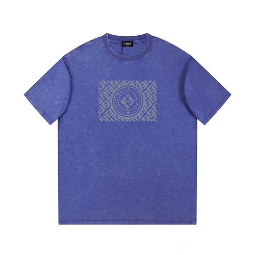 Dior Cotton Round Neck Short Sleeve T-Shirt with Print