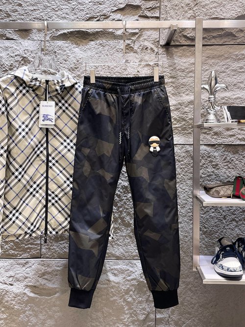 Fendi Thickened Down Pants for Outdoor Warmth