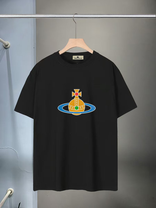 Vivienne Westhood High-quality Printed Round-neck T-shirt