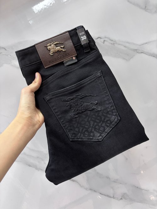 Burberry Premium Customized Stretch Jeans with Fine Workmanship