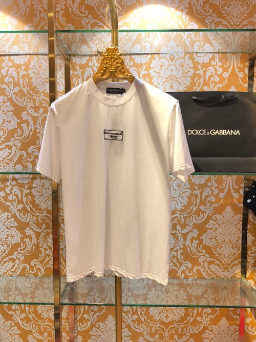 Dolce & Gabbana Soft Cotton T-Shirt with Embroidered Logo