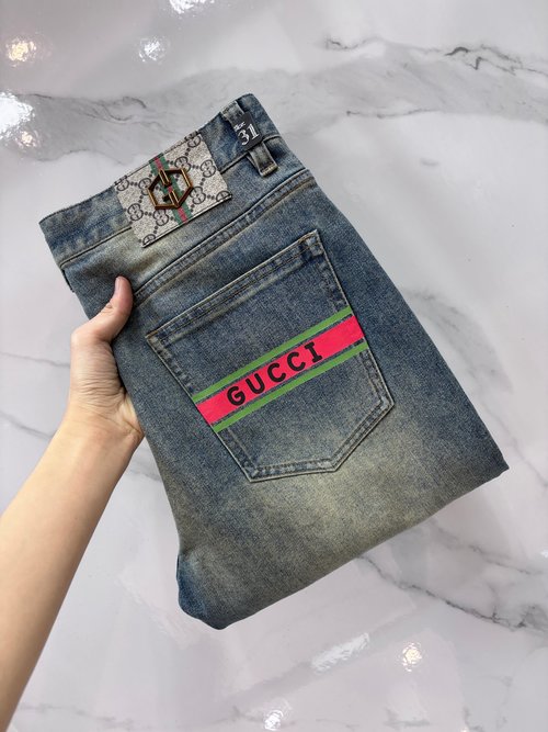 Gucci Premium Custom Jeans with After-Sale Exchange Service