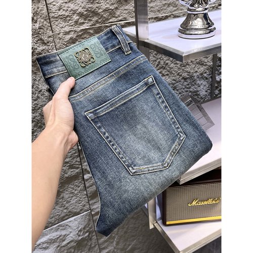 Loewe High-Elasticity Jeans with Brand Design