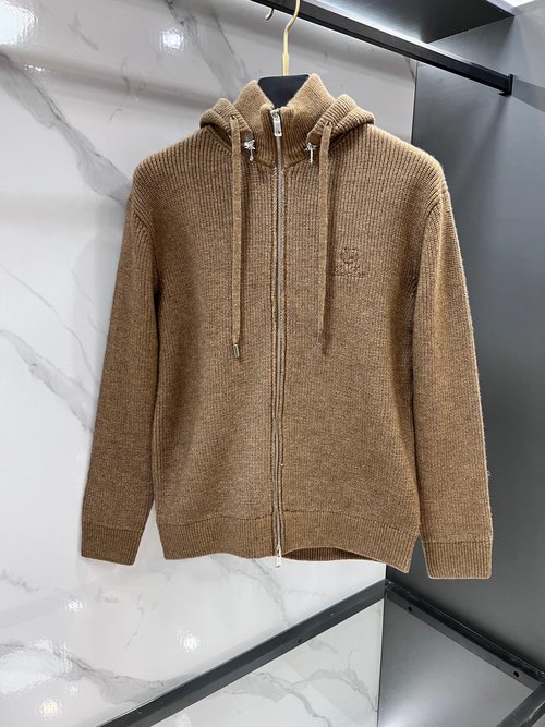 Loro Piana Custom Australian Wool Knitted Cardigan