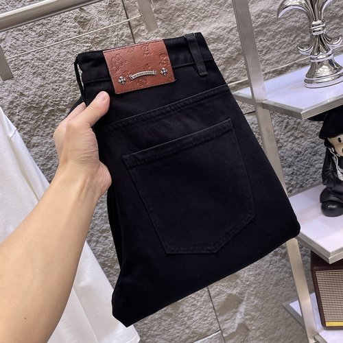 Chrome Hearts High-elastic Jeans with Premium Wash and Great Fit