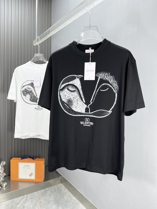 Valentino Premium Custom T-shirt with Silk-like Texture