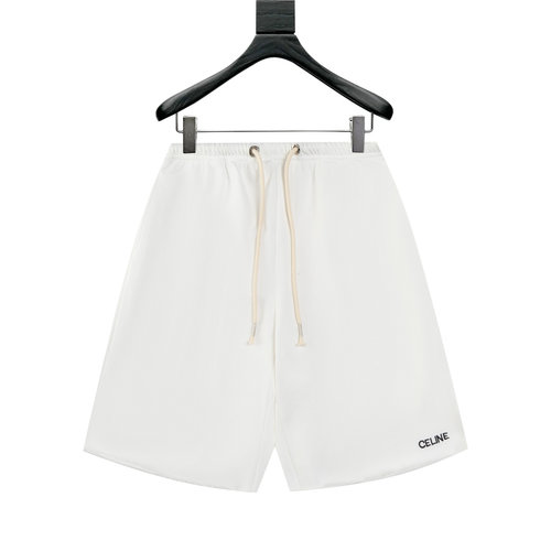 Celine Printed Shorts with Logo Hardware for All Genders