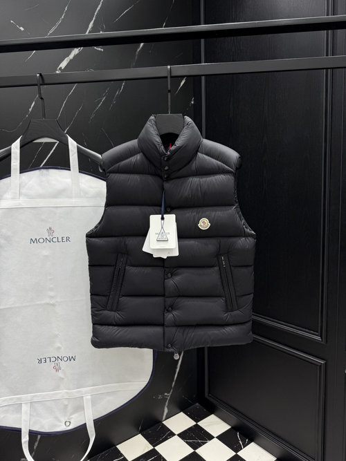Moncler Matte Finish Down Vest with 90% Down